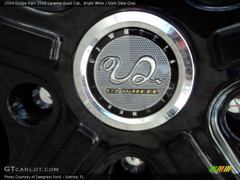 Bright White / Dark Slate Gray 2004 Dodge Ram 1500 Laramie Quad Cab