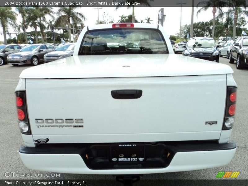 Bright White / Dark Slate Gray 2004 Dodge Ram 1500 Laramie Quad Cab