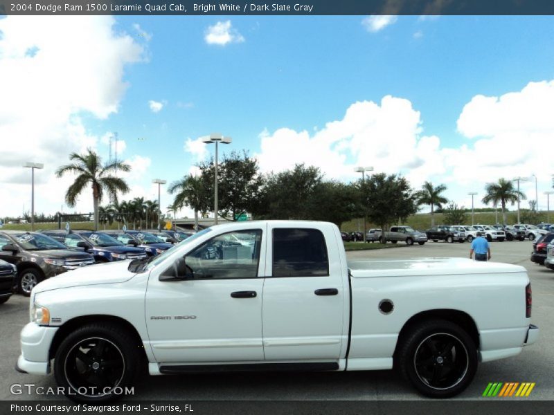 Bright White / Dark Slate Gray 2004 Dodge Ram 1500 Laramie Quad Cab