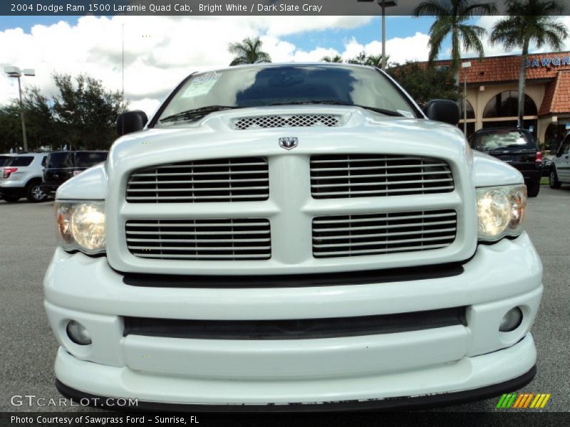 Bright White / Dark Slate Gray 2004 Dodge Ram 1500 Laramie Quad Cab