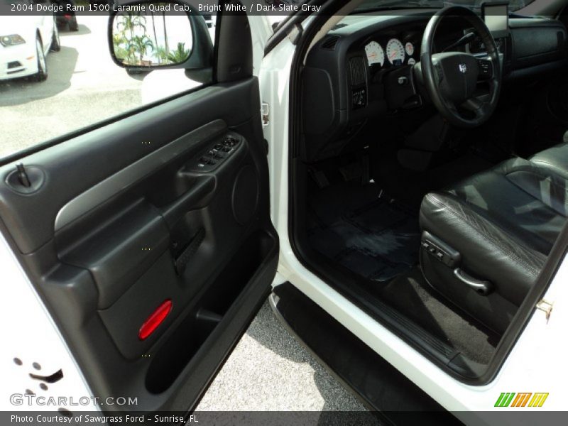 Bright White / Dark Slate Gray 2004 Dodge Ram 1500 Laramie Quad Cab