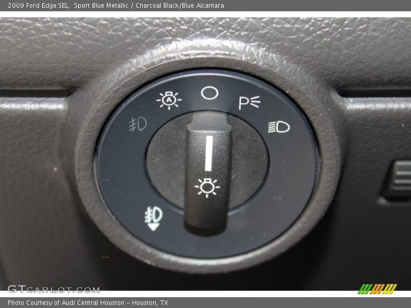 Sport Blue Metallic / Charcoal Black/Blue Alcantara 2009 Ford Edge SEL