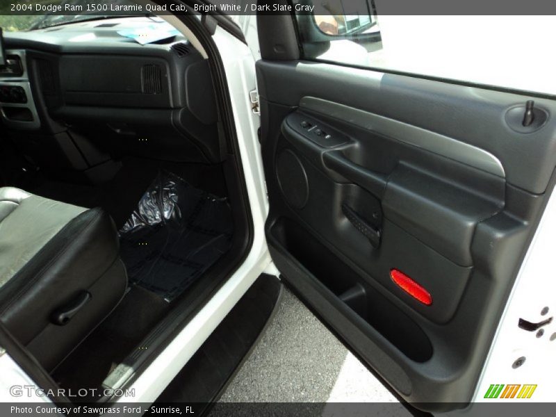 Bright White / Dark Slate Gray 2004 Dodge Ram 1500 Laramie Quad Cab