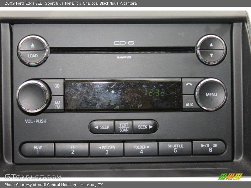 Sport Blue Metallic / Charcoal Black/Blue Alcantara 2009 Ford Edge SEL