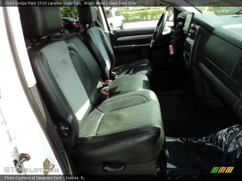 Bright White / Dark Slate Gray 2004 Dodge Ram 1500 Laramie Quad Cab