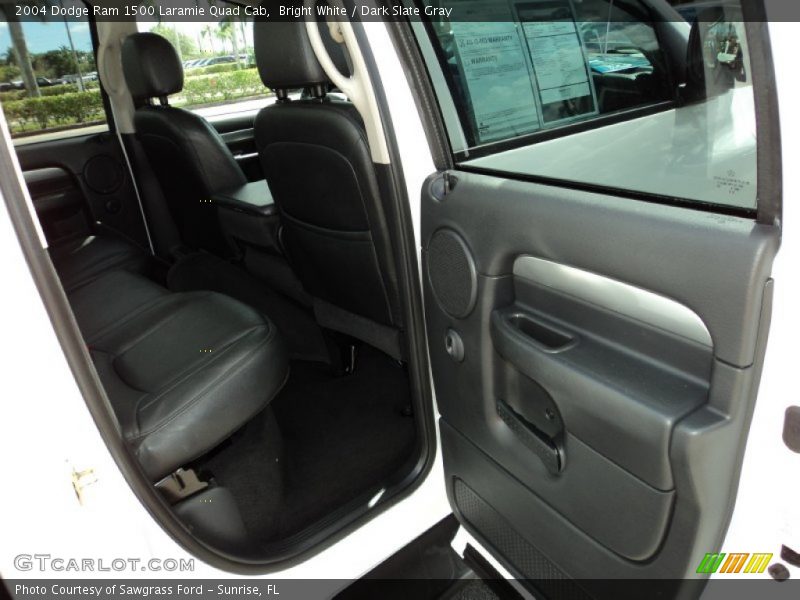 Bright White / Dark Slate Gray 2004 Dodge Ram 1500 Laramie Quad Cab