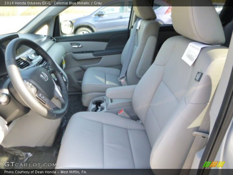 Celestial Blue Metallic / Gray 2014 Honda Odyssey EX-L