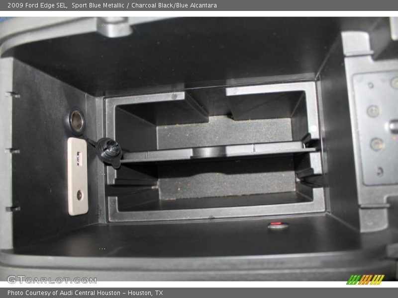 Sport Blue Metallic / Charcoal Black/Blue Alcantara 2009 Ford Edge SEL