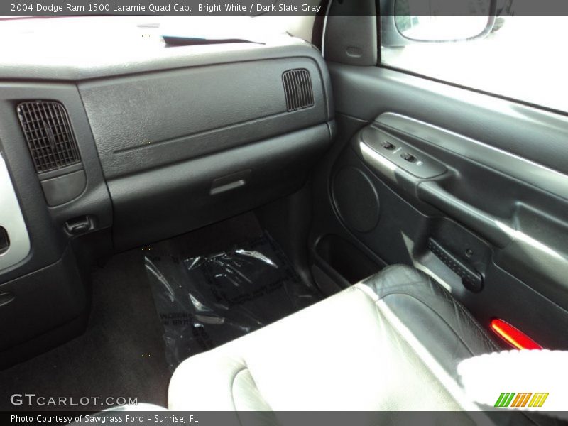 Bright White / Dark Slate Gray 2004 Dodge Ram 1500 Laramie Quad Cab