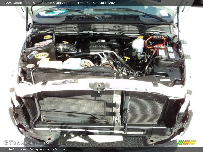 Bright White / Dark Slate Gray 2004 Dodge Ram 1500 Laramie Quad Cab