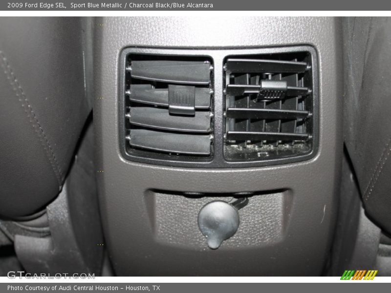 Sport Blue Metallic / Charcoal Black/Blue Alcantara 2009 Ford Edge SEL