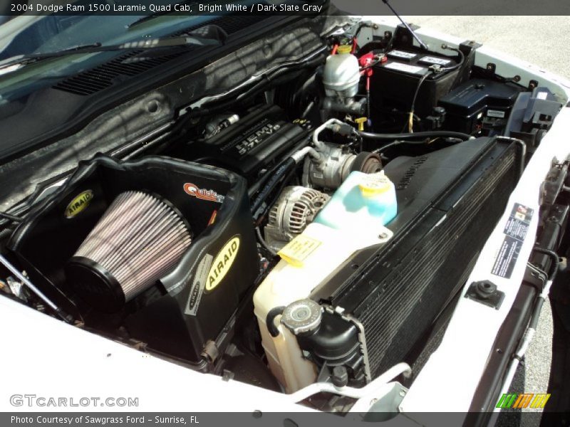 Bright White / Dark Slate Gray 2004 Dodge Ram 1500 Laramie Quad Cab