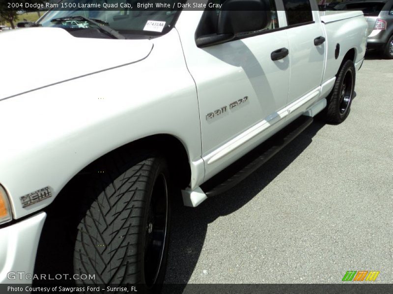 Bright White / Dark Slate Gray 2004 Dodge Ram 1500 Laramie Quad Cab