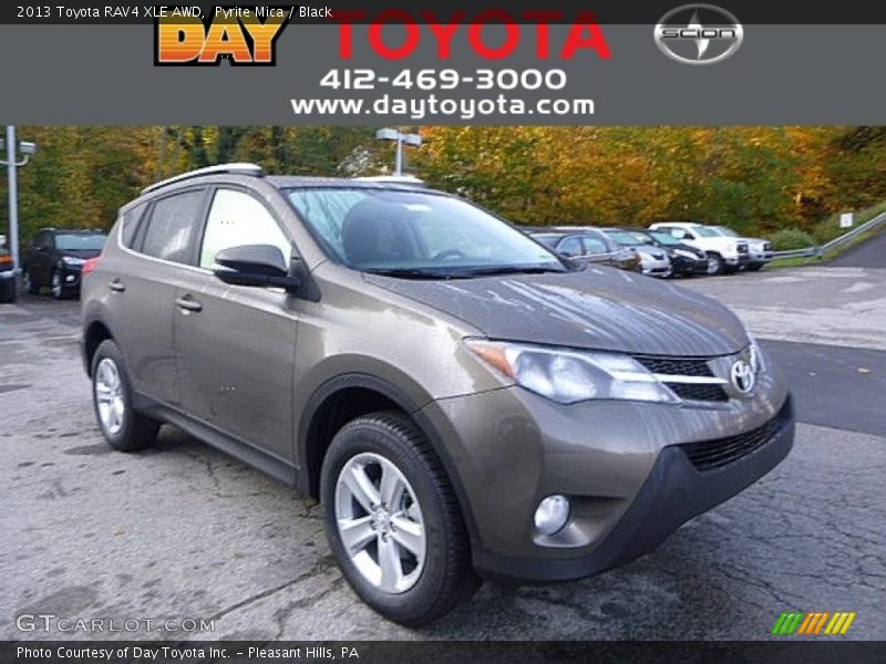 Pyrite Mica / Black 2013 Toyota RAV4 XLE AWD