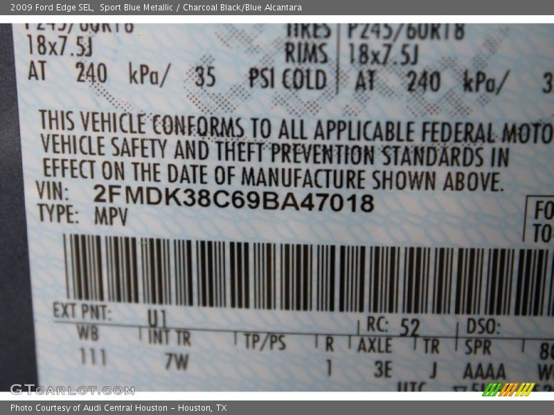 U1 - 2009 Ford Edge SEL