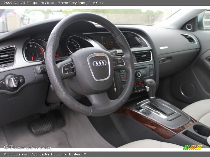 Meteor Grey Pearl / Pale Grey 2009 Audi A5 3.2 quattro Coupe