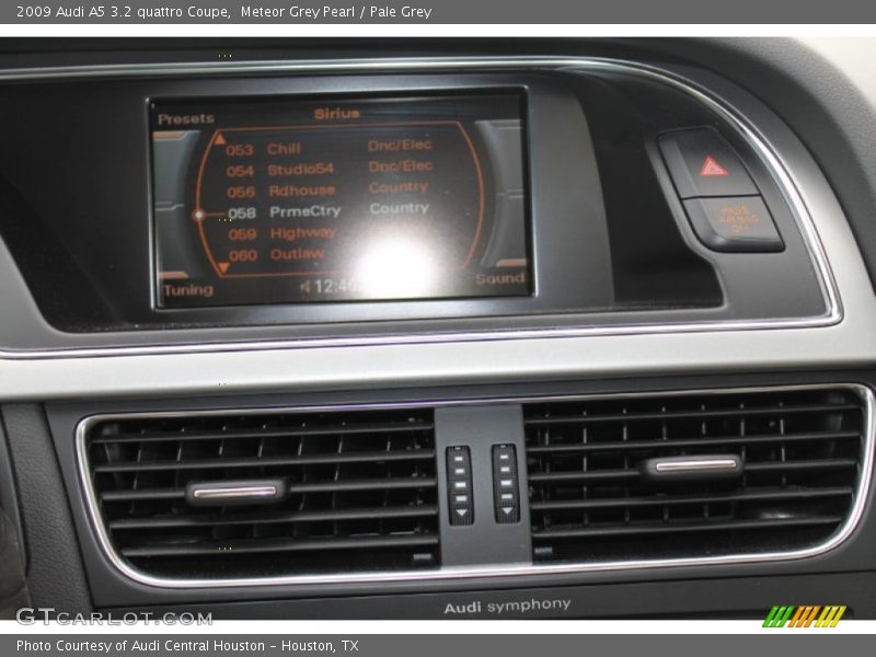 Meteor Grey Pearl / Pale Grey 2009 Audi A5 3.2 quattro Coupe