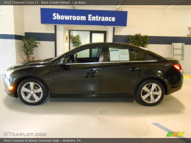 Black Granite Metallic / Jet Black 2012 Chevrolet Cruze LT