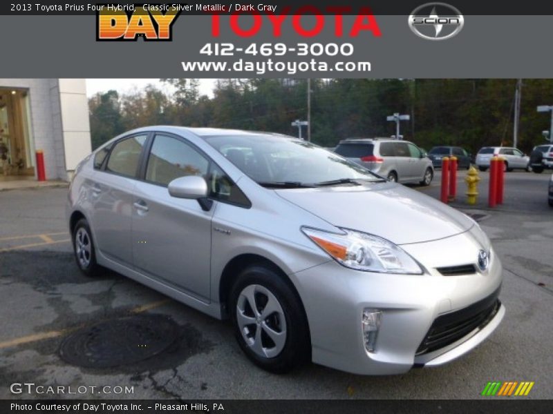 Classic Silver Metallic / Dark Gray 2013 Toyota Prius Four Hybrid