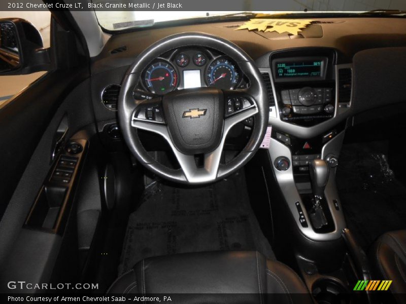 Black Granite Metallic / Jet Black 2012 Chevrolet Cruze LT