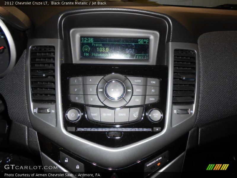 Black Granite Metallic / Jet Black 2012 Chevrolet Cruze LT