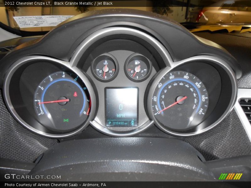 Black Granite Metallic / Jet Black 2012 Chevrolet Cruze LT