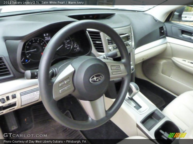 Satin White Pearl / Warm Ivory 2011 Subaru Legacy 2.5i