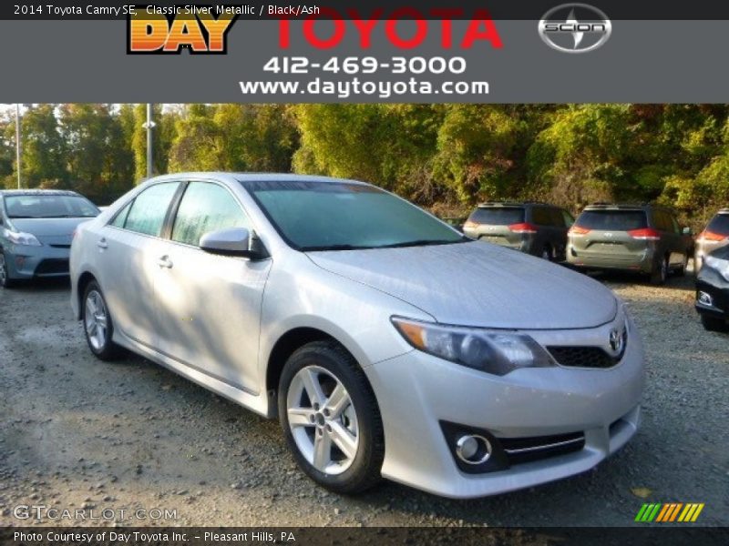 Classic Silver Metallic / Black/Ash 2014 Toyota Camry SE