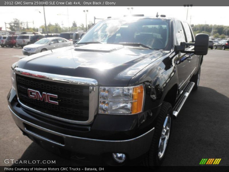 Onyx Black / Ebony 2012 GMC Sierra 2500HD SLE Crew Cab 4x4