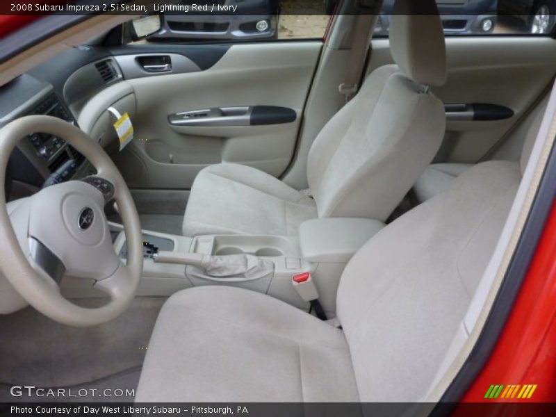 Lightning Red / Ivory 2008 Subaru Impreza 2.5i Sedan