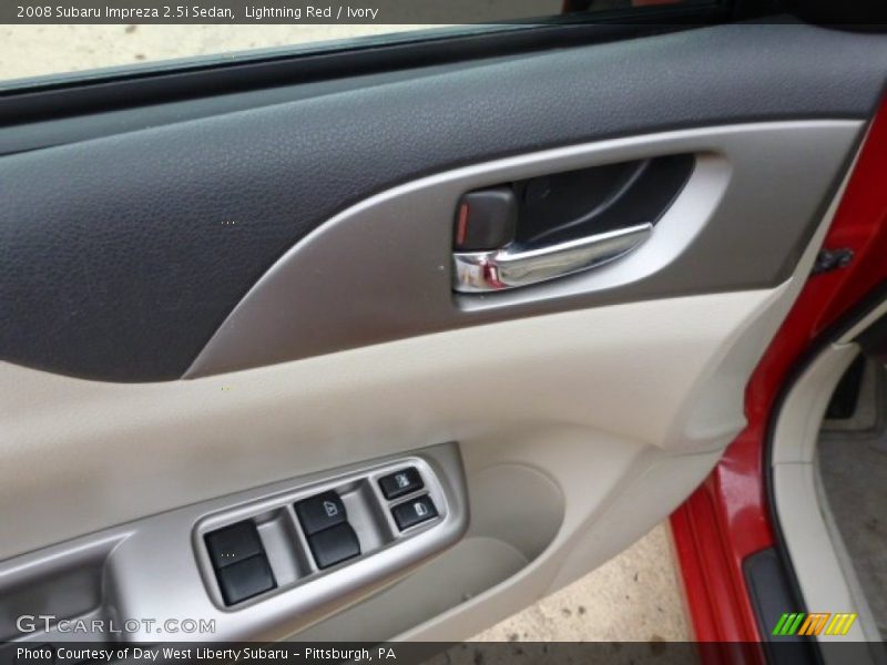 Lightning Red / Ivory 2008 Subaru Impreza 2.5i Sedan