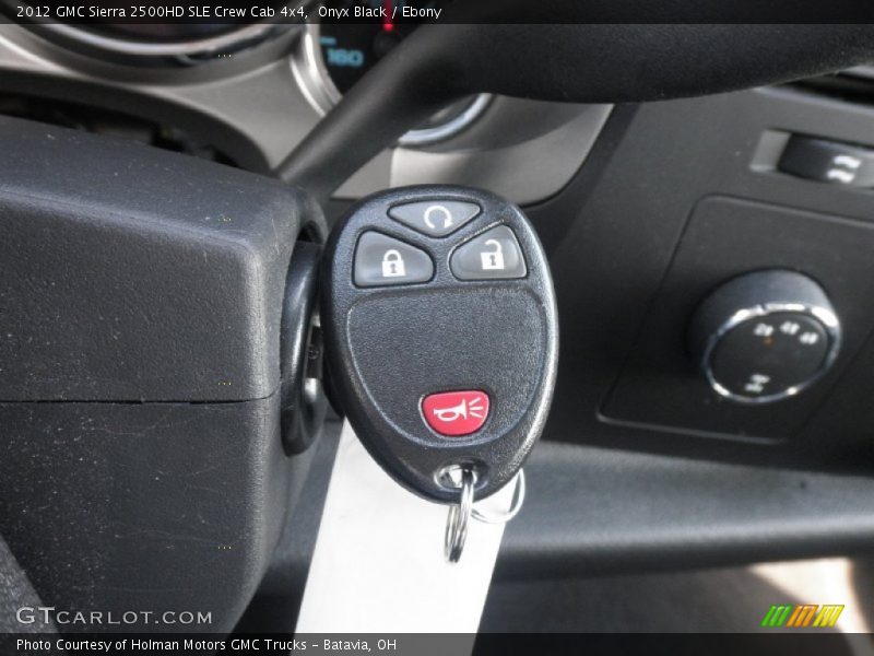 Onyx Black / Ebony 2012 GMC Sierra 2500HD SLE Crew Cab 4x4