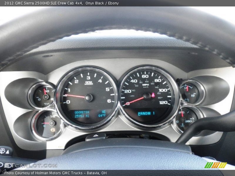 Onyx Black / Ebony 2012 GMC Sierra 2500HD SLE Crew Cab 4x4