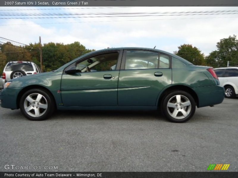 Cypress Green / Tan 2007 Saturn ION 3 Sedan