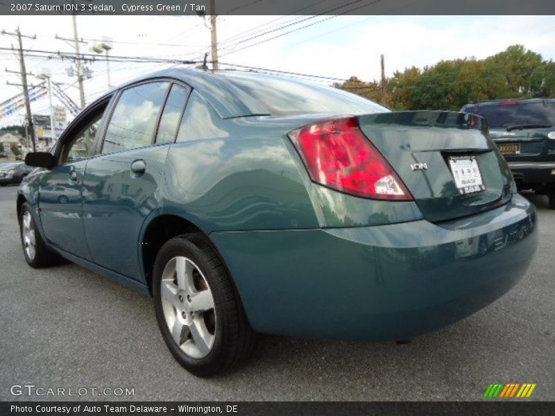 Cypress Green / Tan 2007 Saturn ION 3 Sedan