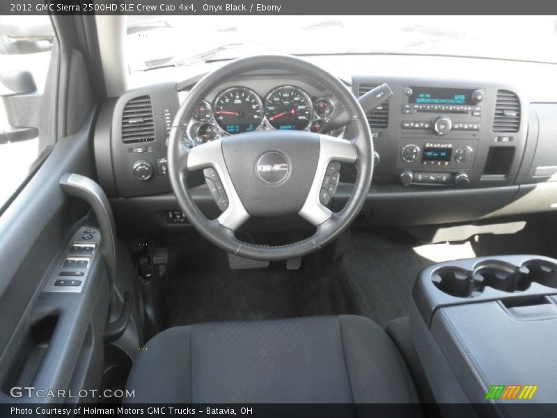Onyx Black / Ebony 2012 GMC Sierra 2500HD SLE Crew Cab 4x4