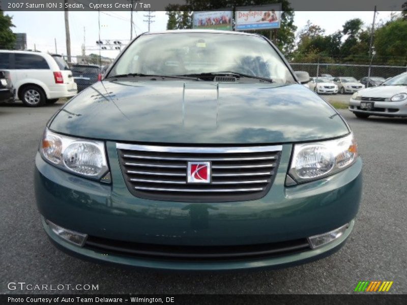 Cypress Green / Tan 2007 Saturn ION 3 Sedan