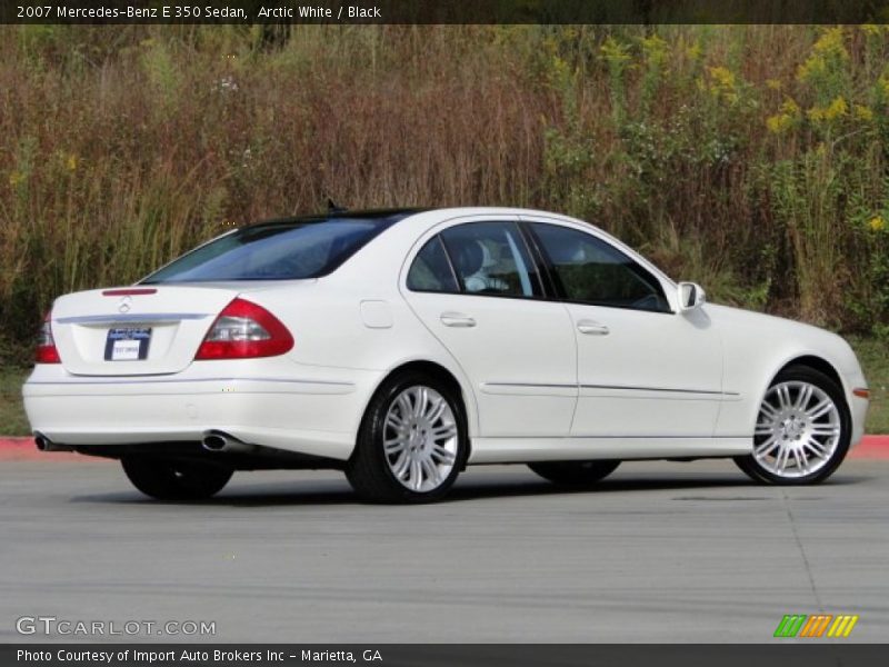 Arctic White / Black 2007 Mercedes-Benz E 350 Sedan