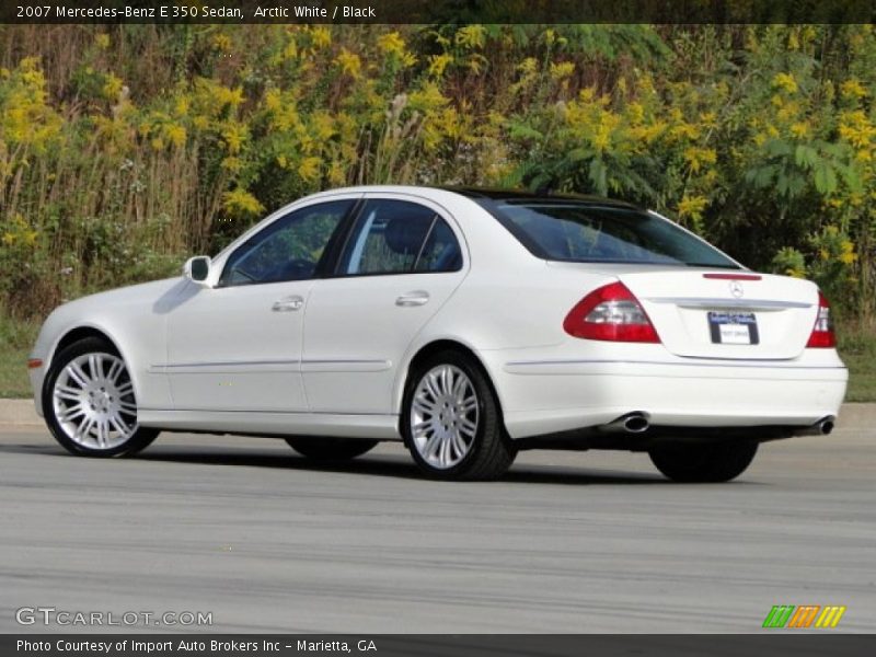Arctic White / Black 2007 Mercedes-Benz E 350 Sedan