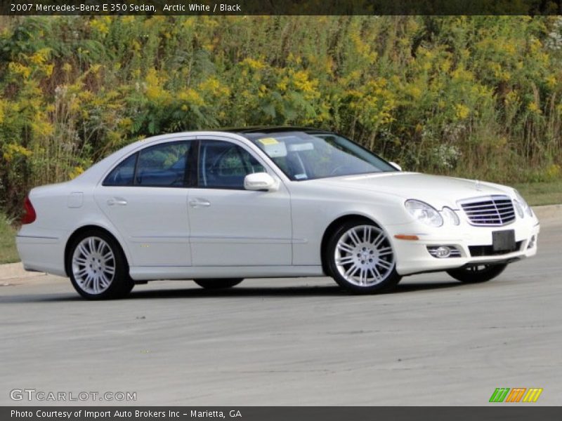 Arctic White / Black 2007 Mercedes-Benz E 350 Sedan