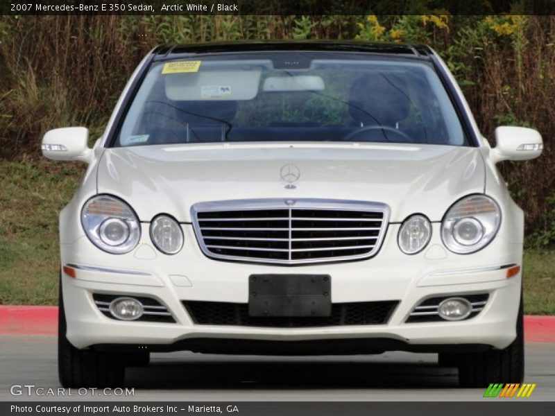 Arctic White / Black 2007 Mercedes-Benz E 350 Sedan