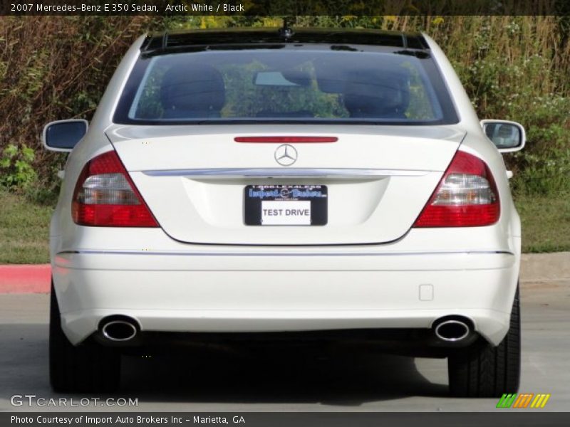 Arctic White / Black 2007 Mercedes-Benz E 350 Sedan
