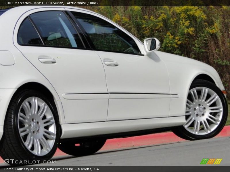 Arctic White / Black 2007 Mercedes-Benz E 350 Sedan