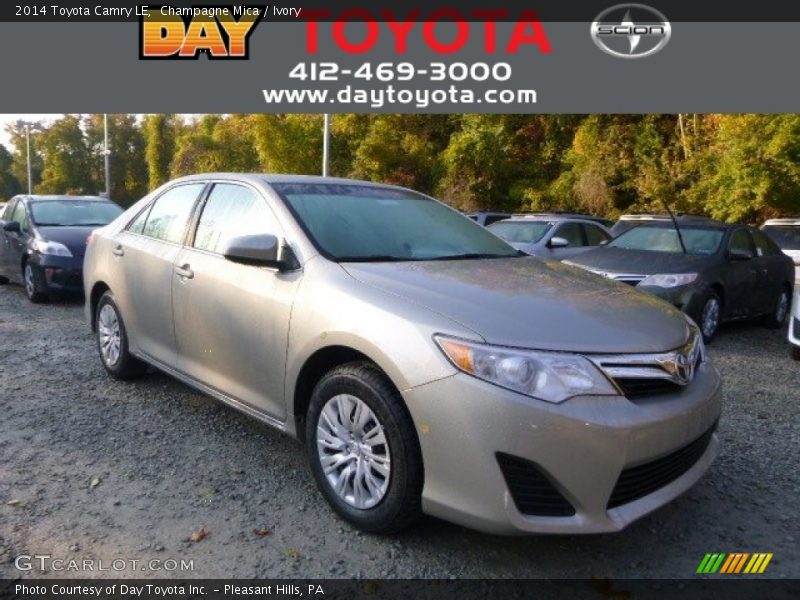 Champagne Mica / Ivory 2014 Toyota Camry LE