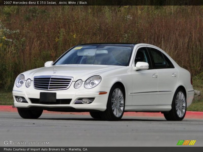 Arctic White / Black 2007 Mercedes-Benz E 350 Sedan