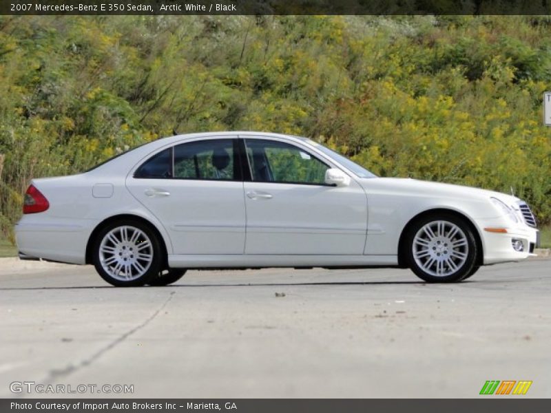 Arctic White / Black 2007 Mercedes-Benz E 350 Sedan