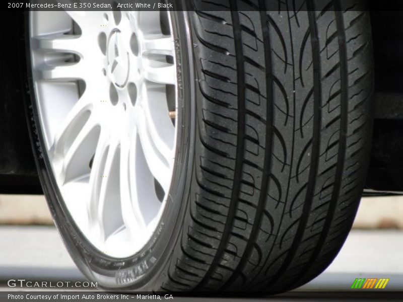 Arctic White / Black 2007 Mercedes-Benz E 350 Sedan