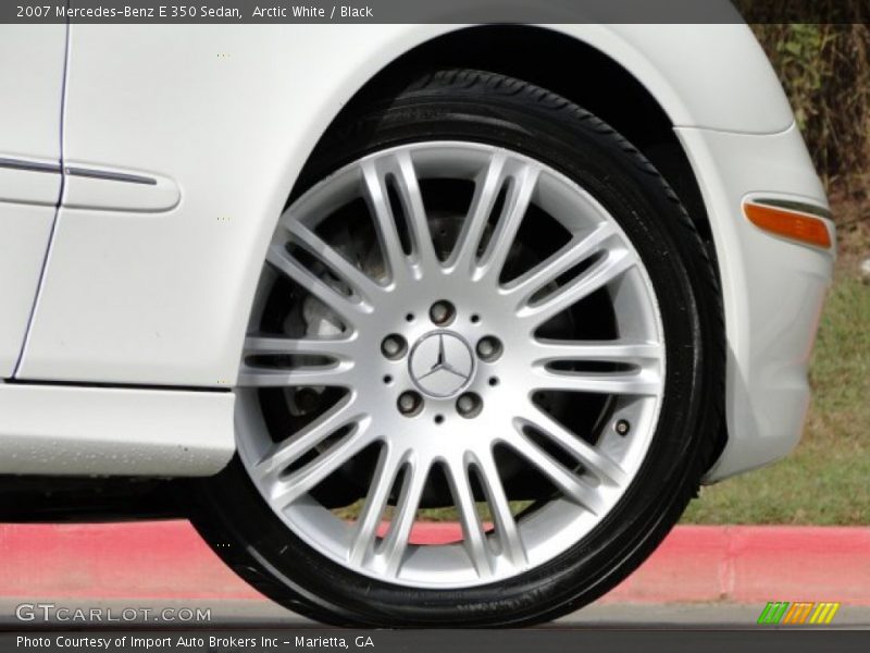 Arctic White / Black 2007 Mercedes-Benz E 350 Sedan