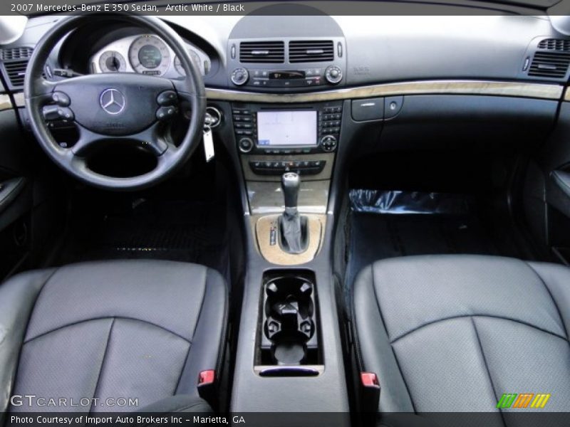 Arctic White / Black 2007 Mercedes-Benz E 350 Sedan