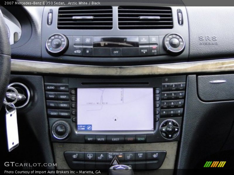 Arctic White / Black 2007 Mercedes-Benz E 350 Sedan